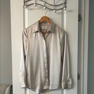 Babaton Cream silk Shirt